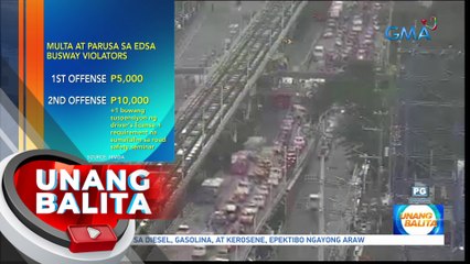 Mas mataas na multa sa mga dadaan sa EDSA Busway kahit bawal, ipatutupad sa November 13 | UB