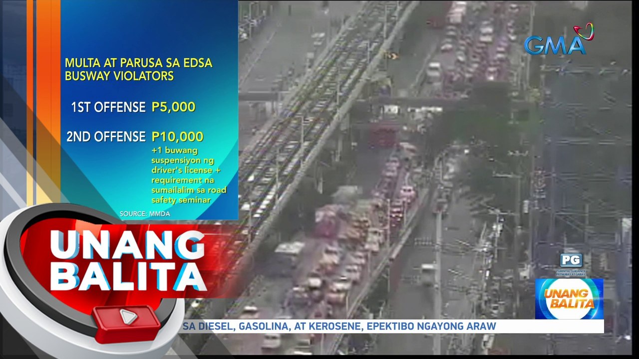 Mas mataas na multa sa mga dadaan sa EDSA Busway kahit bawal, ipatutupad sa November 13 | UB