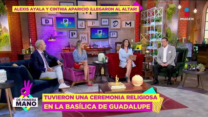 Alexis Ayala y Cinthia Aparicio se CASARON en la Basílica de Guadalupe: La novia tuvo 3 vestidos