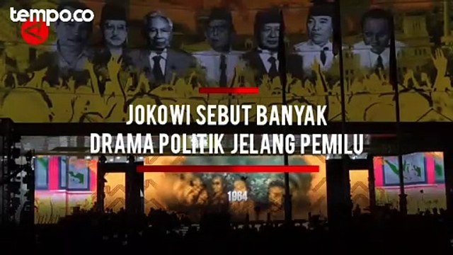Pemilu 2024, Presiden Jokowi Sebut Banyak Drama Politik