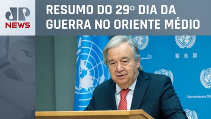 Secretário-geral da da ONU declara: “Gaza está virando um cemitério de crianças”