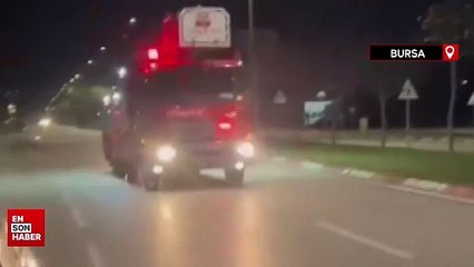 İnegöl’de tekstil fabrikasında yangın çıktı