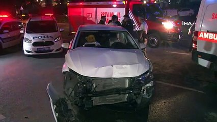 Küçükçekmece'de Kaza: Araç Sulama Kanalına Düştü, 5 Kişi Yaralandı