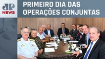 Flávio Dino se reúne com comandantes da Forças Armadas para discutir GLO no RJ