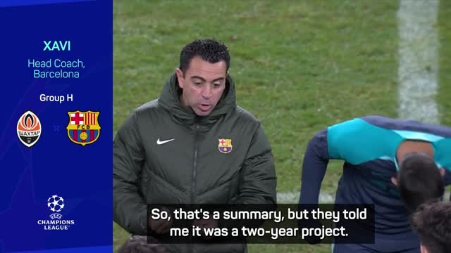 Xavi feels halfway to 'great' Barça