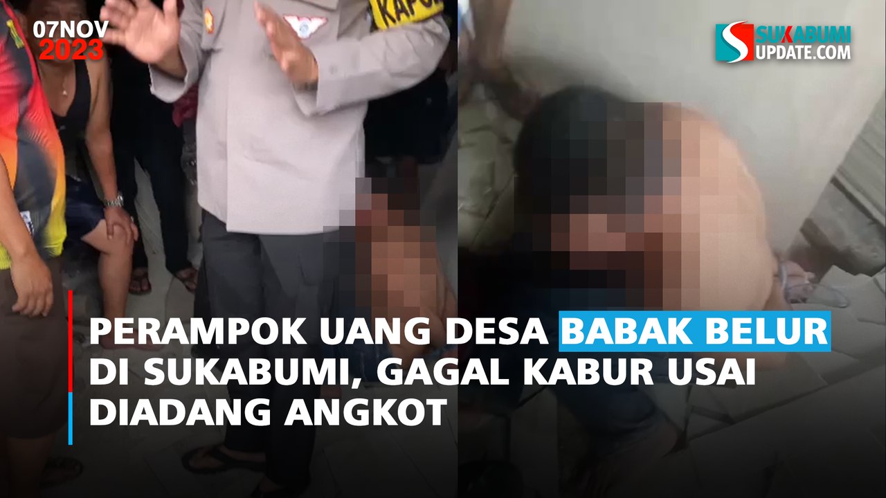 Perampok Uang Desa Babak Belur di Sukabumi, Gagal Kabur Usai Diadang Angkot