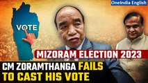 Mizoram Assembly Election 2023: CM Zoramthanga fails to cast his vote, machine not working| Oneindia