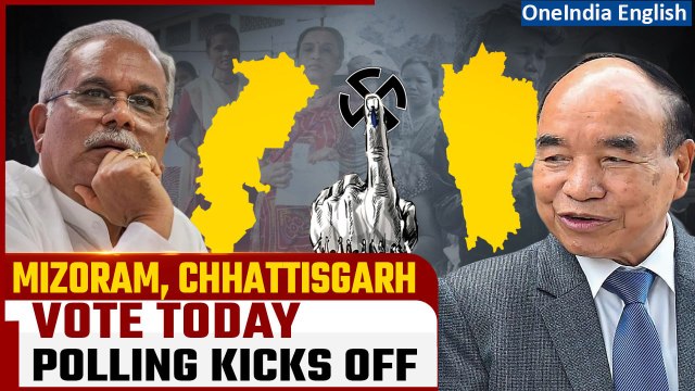 Assembly Elections 2023: Polling kicks off in Mizoram, Chhattisgarh | Battle begins | Oneindia News