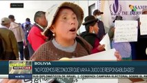 Bolivia: Víctimas del gobierno defacto rechazaron reconocimiento de Jeanine Añez como presidenta constitucional