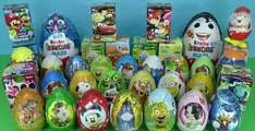 50 Surprise eggs - frozen kinder surprise Cars Donald Duck Mickey Mouse Disney Pixar Cars