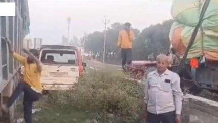 मुजफ्फरनगर: प्लास्टिक कचरे से भरे ट्रैक्टर ट्राली और ट्रक पुलिस ने पकड़े