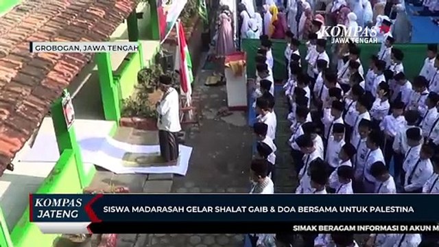 Siswa Madrasah Gelar Shalat Gaib dan Doa Bersama Untuk Palestina