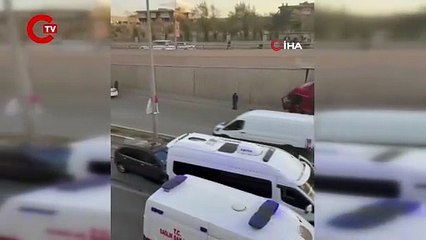 Ankara’da kazayı izleyen sürücü de kaza yaptı