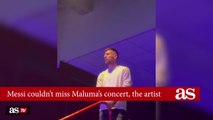 Messi attends Maluma’s concert after a recent collab