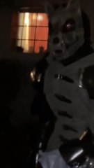 Halloween Monster Thwarted For Candy