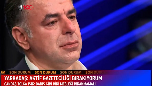 “Aktif gazeteciliği bıraktım diyen Barış Yarkadaş gözyaşlarına hakim olamadı
