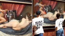 Watch moment Just Stop Oil protesters smash National Gallery painting with hammers
