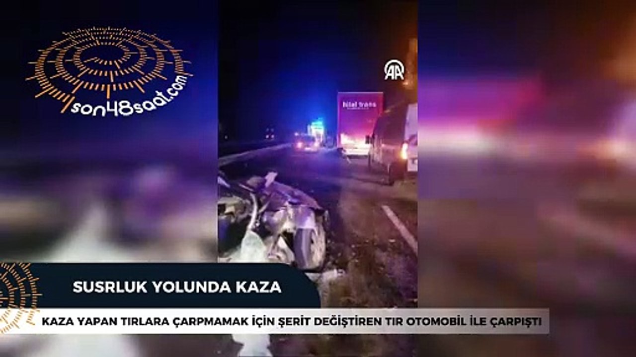 Susurluk'ta kazada ölü ve yaralılaar var