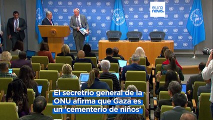 António Guterres: "Gaza se está convirtiendo en un cementerio de niños"