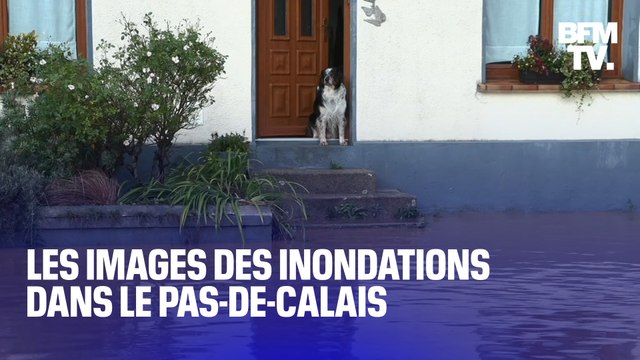 Crue exceptionnelle dans le Pas-de-Calais: les images des communes sous les eaux