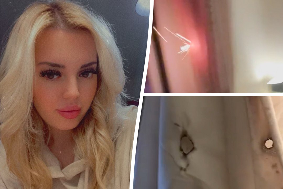 Firework sets woman's curtains on fire after being shot at her home