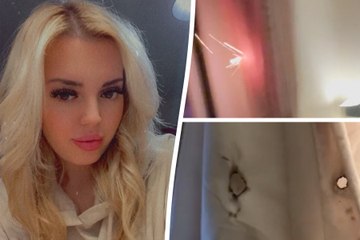 Firework sets woman's curtains on fire after being shot at her home