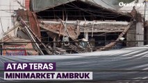 Atap Teras Minimarket Ambruk di Malang, 2 Pekerja Luka