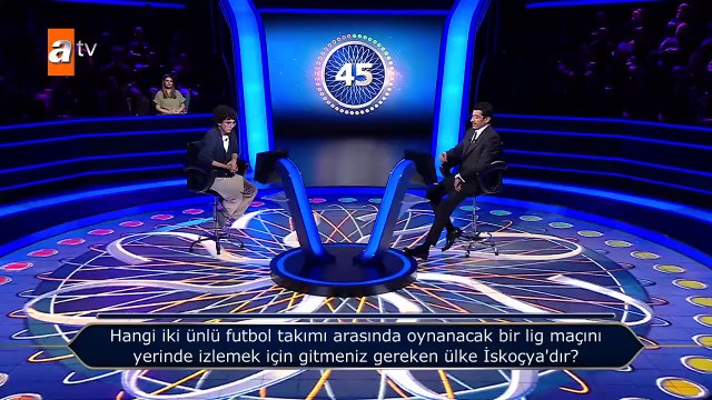 Milyoner'de yarışmacının 2 joker kullandığı soru futbolseverlere saç baş yoldurdu