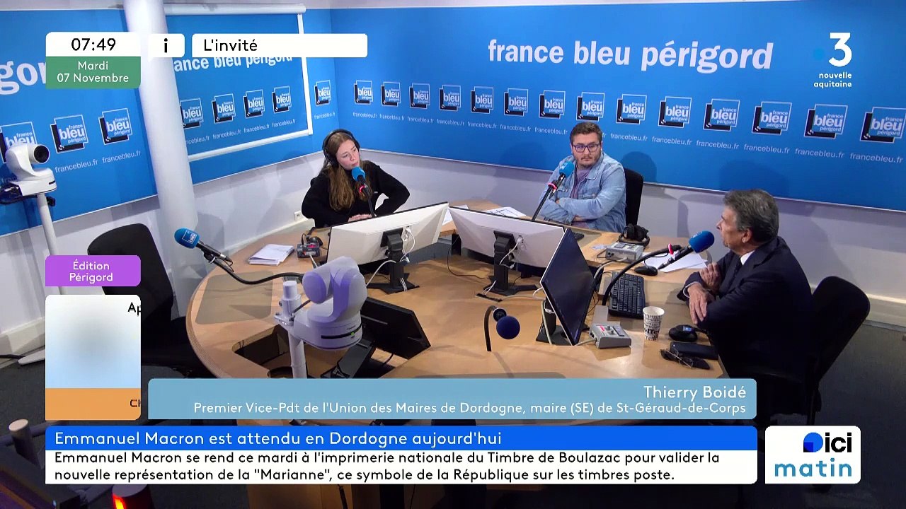 Thierry Boidé, premier vice-président de l'Union des maires de Dordogne et maire de Saint-Géraud-de-Corps