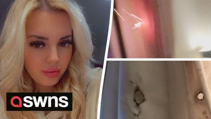 Woman had a close call after firework shot into her home - setting curtains on fire