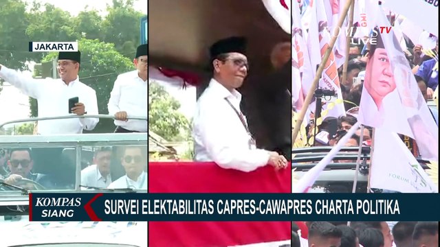 Survei Charta Politika Ungkap Hasil Head-to-Head Elektabilitas Bakal Pasangan Calon Pilpres 2024!