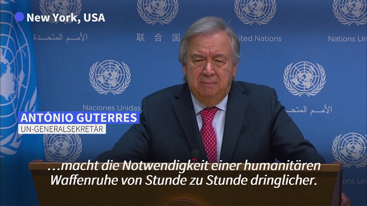 Guterres: 'Gaza wird zu einem Friedhof für Kinder'