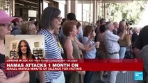 Israel marks one month since Hamas attacks with silence, vigils