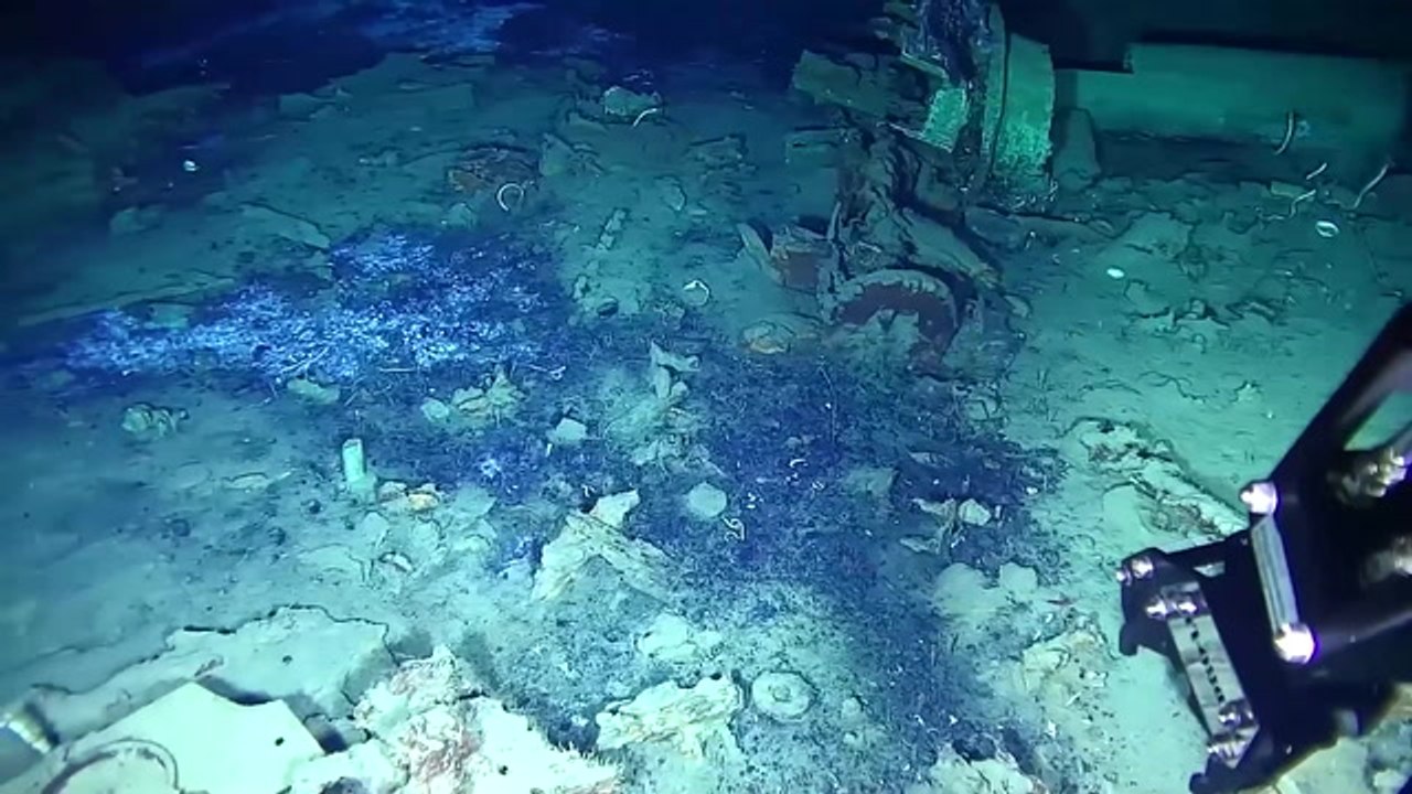 Footage of the Galeón San José shipwreck which is to be lifted from the ...