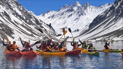 Kayaking at Laguna Del Inca in Santiago Chile