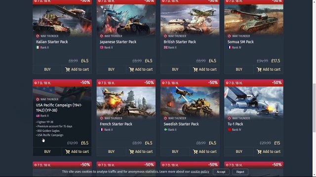 War Thunder Gaijin Store Summer Sale 2023