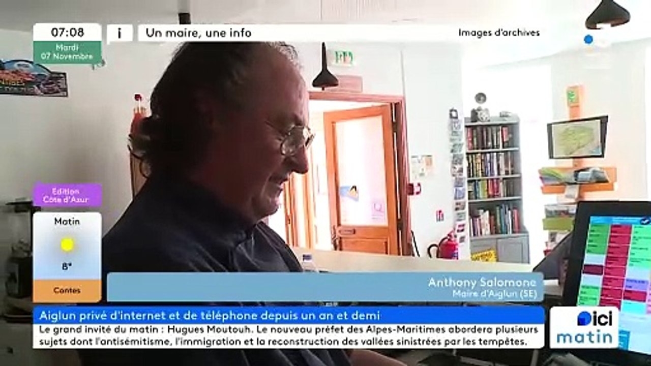 Un maire, une info : Anthony Salomone, Maire d'Aiglun