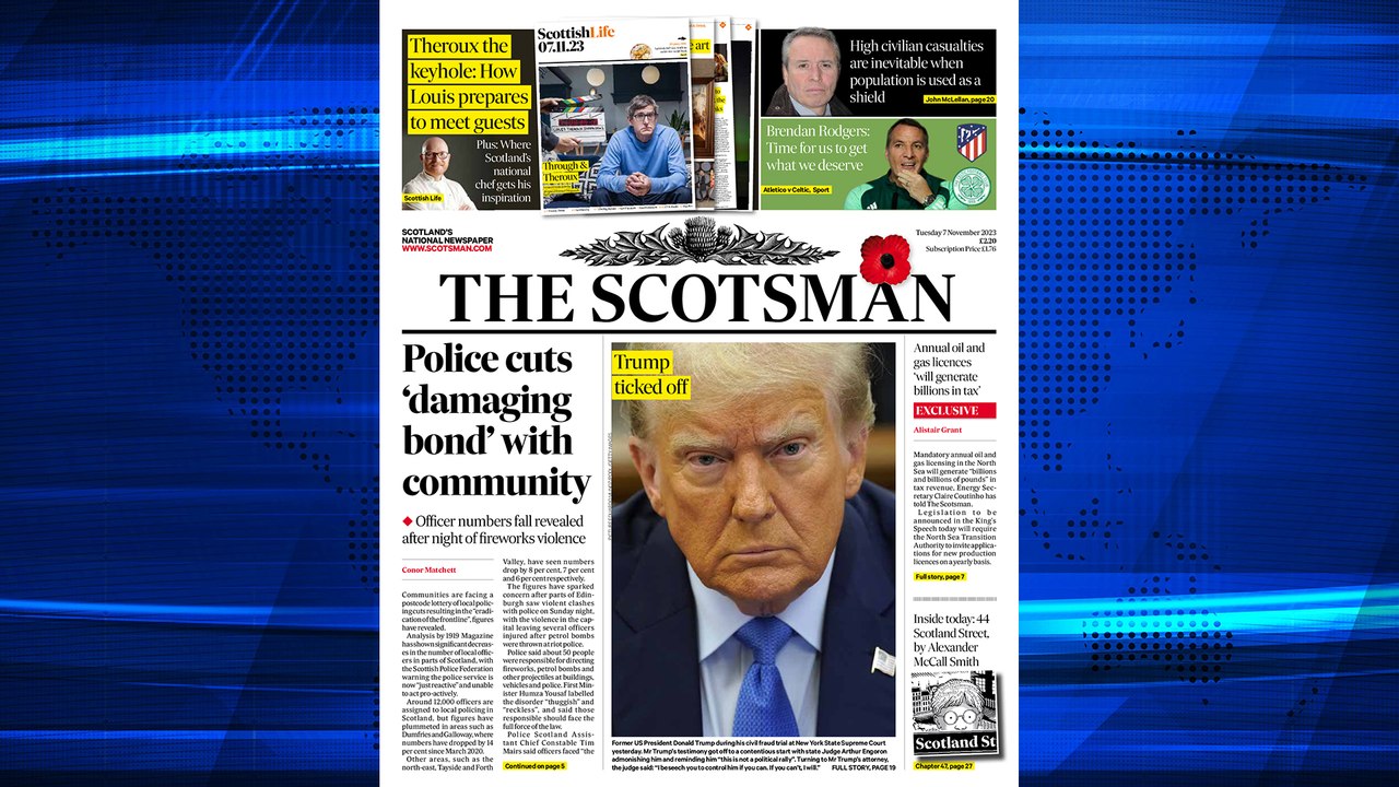The Scotsman Bulletin Tuesday November 07 2023 #TheKingsSpeech