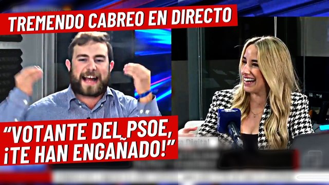 La reacción de Josué Cárdenas que deja alucinando a Rebeca Crespo: “¡Votante socialista! ¿eres imb*cil?”