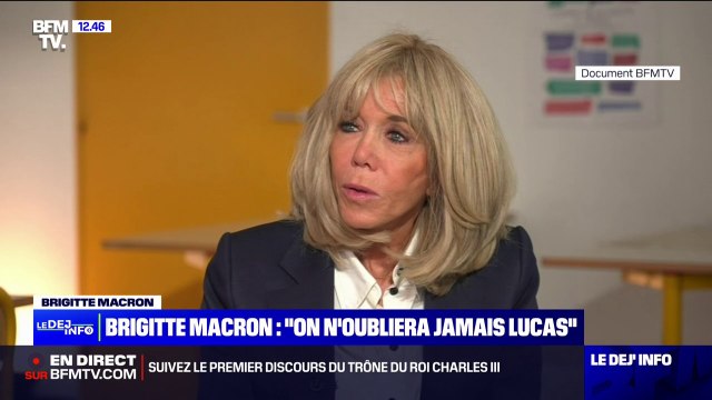 Harcèlement scolaire: On n'oubliera jamais Lucas assure Brigitte Macron