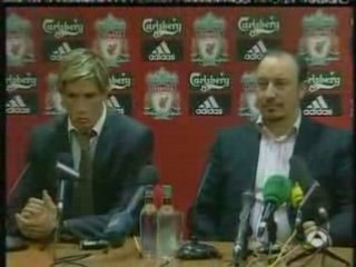 Fernando Torres, Antena 3 Presentacion en el Liverpool