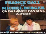 Michel Berger & France Gall_Ça balance pas mal à Paris (Voix Michel)(Clip 1976)karaoké