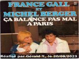 Michel Berger & France Gall_Ça balance pas mal à Paris (Voix France)(Clip 1976)karaoké