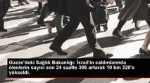 Gazze'deki Sağlık Bakanlığı: İsrail'in saldırılarında ölenlerin sayısı son 24 saatte 306 artarak 10 bin 328'e yükseldi.