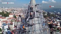 Tarihi Galata Kulesi’nin külahı restore ediliyor