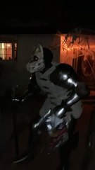 Halloween Monster Thwarted For Candy