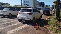 Mais uma colisão é registrada no cruzamento das Ruas Rio de Janeiro e Eduardo Tadeu Milani