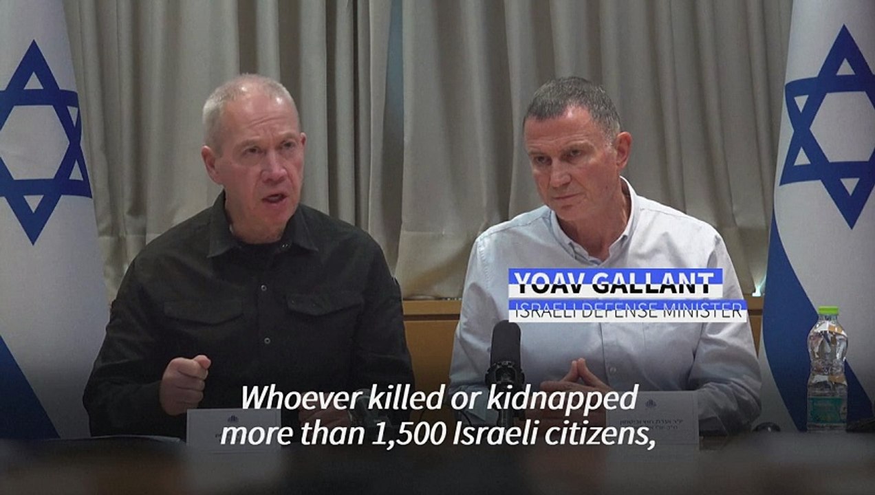 'A long war ahead': Israeli defence minister on the war with Hamas