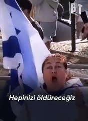 Yahudi kadın küfrederek ölümle tehdit etti