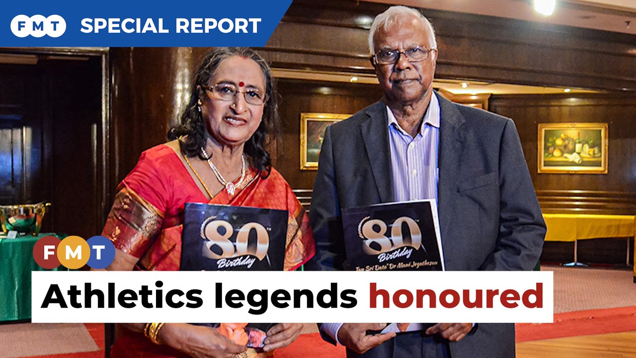 Athletics legends Jegathesan, Rajamani feted as they turn 80 - video ...